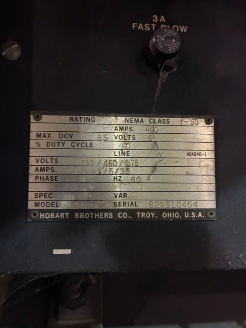 Hobart Mega-Arc 400 Welder - Image 4